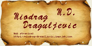 Miodrag Draguljević vizit kartica